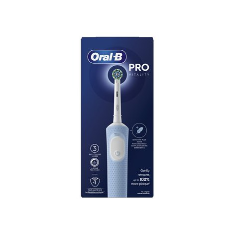 Szczoteczka elektryczna do zębów Oral-B | Vitality Pro, Wskaźnik naładowania, 3 tryby czyszczenia, Błękitna - 3